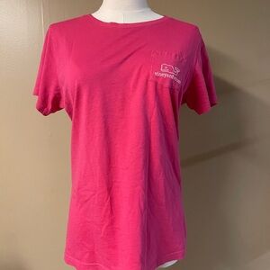 Vineyard Vines Women’s Small Pink Tee with Polka Dot Whale